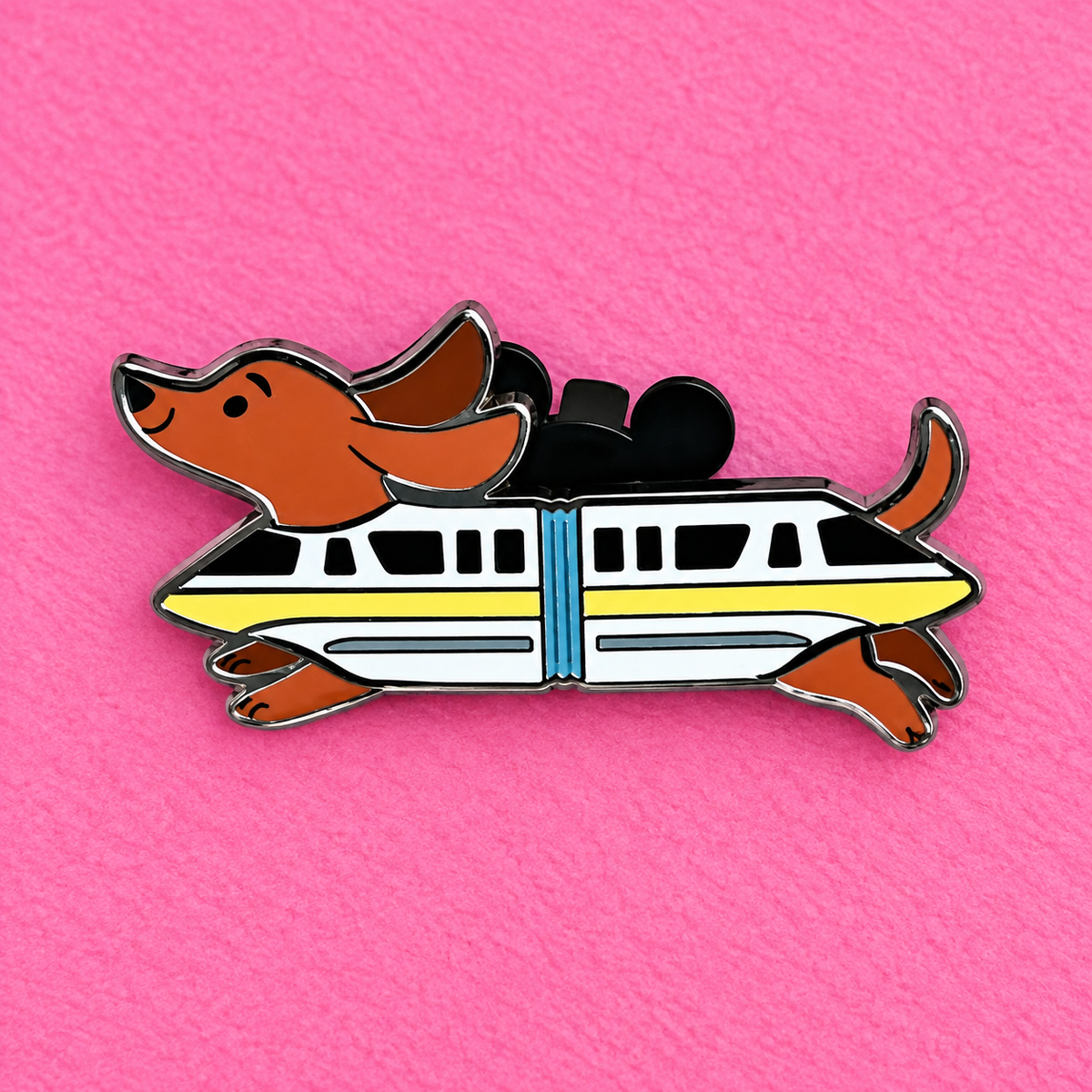 Limited Release Halloween Cats and Dogs Pin - Dachshund Monorail